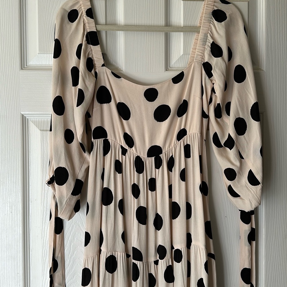 Kivari Polka Dot Midi Dress S